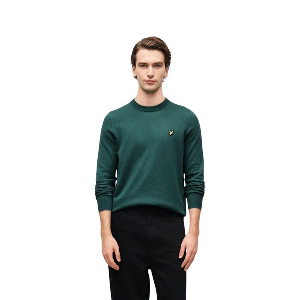 Lyle & Scott Green Cotton Men's Sweater